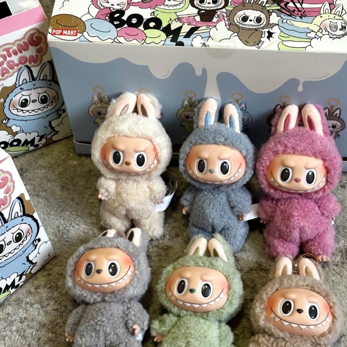 Labubu V1 The Monsters Exciting Macaron Series Plush Pendant Blind Box