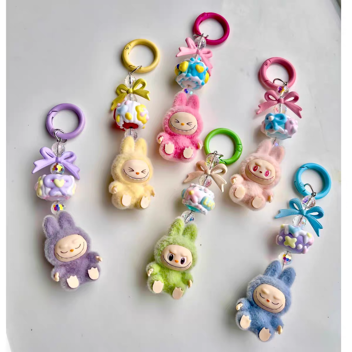 Labubu V1 The Monsters Exciting Macaron Series Plush Pendant Blind Box